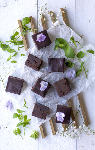 Brownies med mascarpone og sjokoladeganache